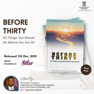 Before Thirty: 30 Things You Should Do Before You Are 30